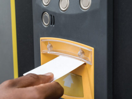 An image of a parking validation meter.