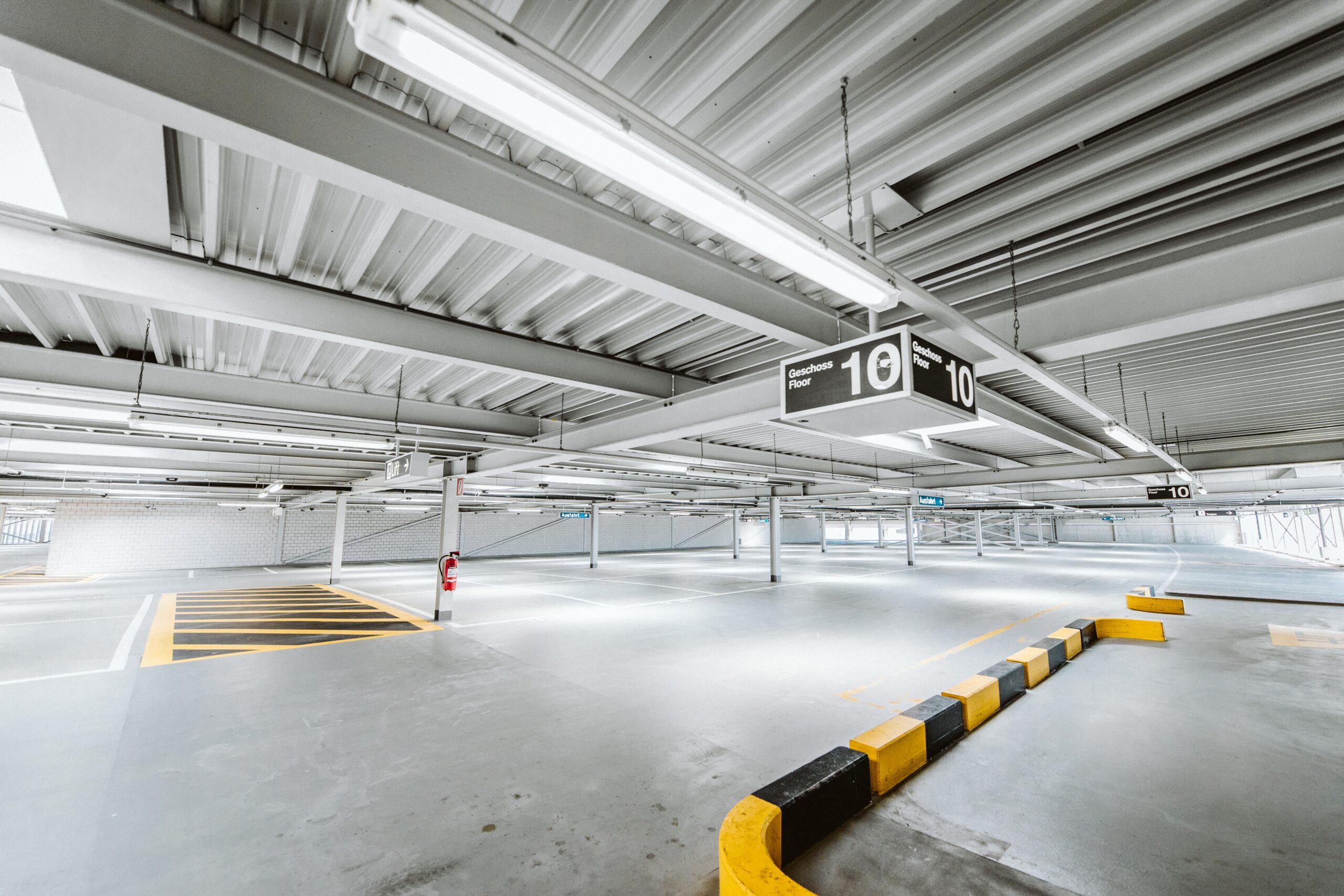 View of EV Charging Infrastructure for Parking Garages | ABM Parking