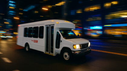 Propark Shuttle at Night