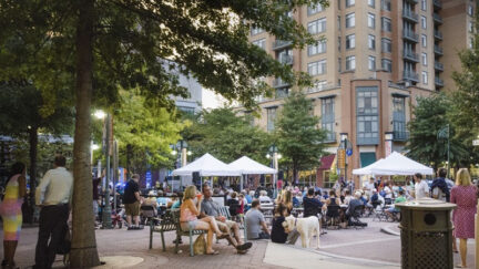 Outdoor dining at The Village at Shirlington